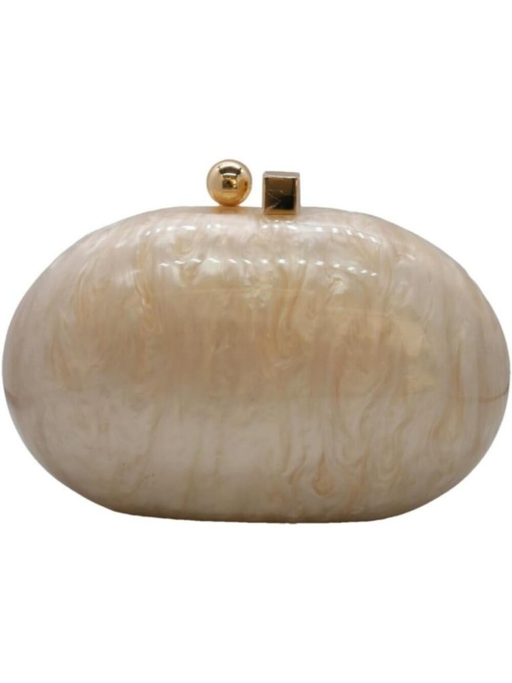 Glitter Marble Shell Shape Evening Clutch Bag for Women - Stylish Crossbody